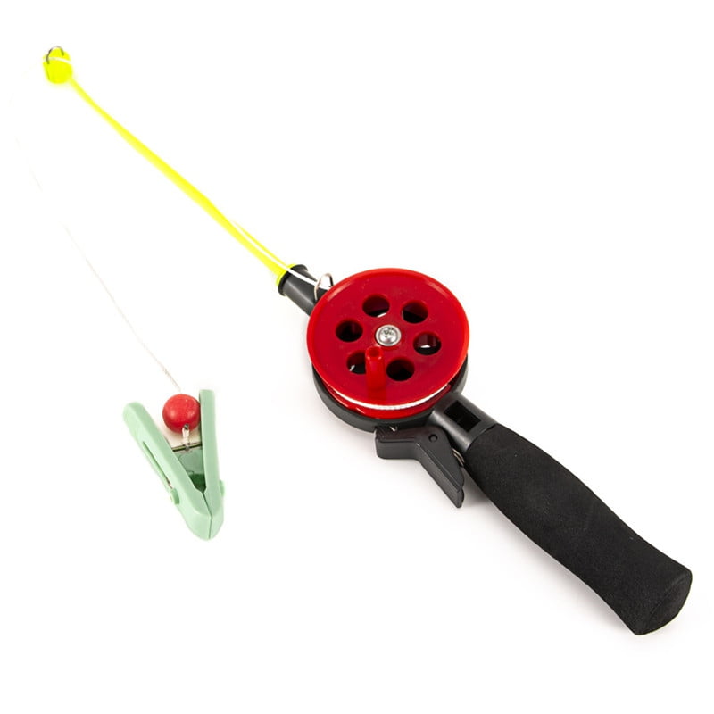 Portable Winter Ice Fishing Rod Plastic Outdoor Child Fishing Tackle Pole 