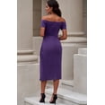 thumbnail image 5 of Off-Shoulder Short Sleeve Split Dress, 5 of 5