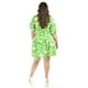 thumbnail image 3 of Vestido camisero con olan Roman Fashion /Tallas Extras, 4326 (Verde flores) verde 36, 3 of 6