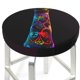thumbnail image 3 of Balery Neon Psychedelic Giraffe Fundas de asiento para taburete de bar redondo de tela de terciopelo ajustables que protegen de arañazos y manchas para sillas de 14 a 17 pulgadas.-12 inch, 3 of 7