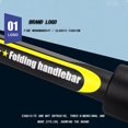 thumbnail image 1 of VONKY Folding Handlebar Racing Bicycle Scooter Flat Handle Bar Part 660mm Yellow, 1 of 9