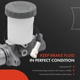 thumbnail image 2 of A-Premium Brake Master Cylinder with Reservoir and Sensor Compatible with Chevrolet, Suzuki and Geo Vehicles - Tracker, Sidekick, Non-ABS Brakes - Replace# 91172675, 5110056B10, 2 of 6