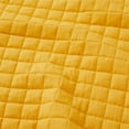 thumbnail image 5 of UNIKOME Lightweight 3 Piece Microfiber Coverlet Set Quilted Design, Yellow, Twin, 5 of 5