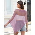 thumbnail image 6 of Sheer Poncho Tops for Women Shrug Bolero Lightweight Knit Crochet Shrug Mesh Cover Up Summer 2026, 6 of 8