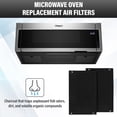 thumbnail image 4 of Paquete de 2 filtros de aire de repuesto para horno microondas Whirlpool de perfil bajo, filtros de carbón activado para campana de microondas modelos WML55011HS y WML75011HZ, 4 of 5