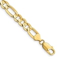 thumbnail image 3 of 14K Yellow Gold 7.5mm Concave Open Figaro Chain, 3 of 6