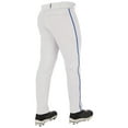 thumbnail image 2 of CHAMPRO Triple Crown 2.0 Tapered Bottom Baseball Pants with Braid, Adult Small, White, Royal, 2 of 3