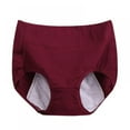 thumbnail image 1 of Women Cotton Crotch Comfortable Underwear Physiological Pants Ladies Female Lengthen Briefs, 1 of 4