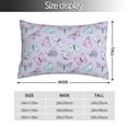 thumbnail image 2 of Honeii Purple Butterfly Print Pillow Cases,Plush Throw Pillow Covers,Decorative Pillowcase for Sofa, Couch, Living Room-14"x20", 2 of 6