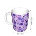thumbnail image 2 of Yiaed Violet Print Ceramics Coffee,Large Handle Design,Extra Large Tea and Coffee Cup for Office and Home Mugs, 2 of 6