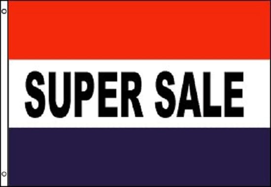 SUPER SALE Flag Store Banner Advertising Pennant Business Sign New 3x5 