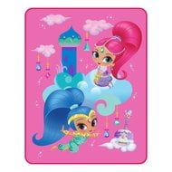 Multi Color 48-Inch Being Shine Youth Fleece Comfy Throw Nickelodeons Shimmer & Shine 