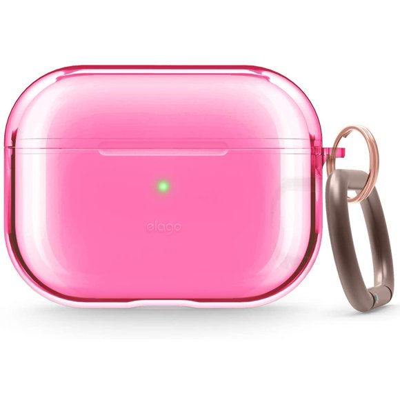elago Étui de Protection Transparent Conçu pour Apple AirPods Pro Étui pour AirPod Pro [Néon Rose Vif]