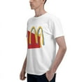 thumbnail image 5 of Mcdonald'S Logo Men'S Basic Short Sleeve T-Shirt Vogue White X-Large, 5 of 8