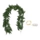thumbnail image 2 of Guirnalda de ratán con aguja de alfiler de Navidad | Vid artificial verde de 6.2 pies | Guirnalda de plástico flexible para vacaciones en interiores y exteriores, fiestas, bodas, chimeneas, 2 of 8