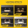 thumbnail image 5 of 24-inch 3 Color Levels LED Under Cabinet Lighting, Hardwired or Plugged-in, Selectable White 2700K/3000K/4000K, Dimmable, Bronze Finished, 5 of 6