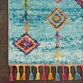 thumbnail image 4 of Nourison Moroccan Casbah 2'2" x 4' (2' X 4') Aqua Area Rug Bohemian Transitional by Nourison, 4 of 8