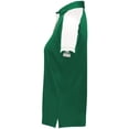thumbnail image 4 of Augusta Sportswear B98134198 Womens Two-Tone Vital Polo T-Shirt, Dark Green & White - 3XL, 4 of 5