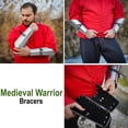 thumbnail image 2 of Lord of Battles Medieval Bracers Steel Armor Knight Arm Guard 16 Gauge Mild Steel LARP Costume, 2 of 8