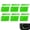Green, variant on 6Pcs Reflective Wheel Rim Stripe Decals, Universal Wheel Rim Reflective Stickers Fit for 18 Inch to 21 Inch Wheels Car Modification Decor