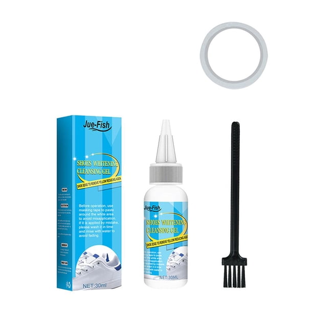 Limpiador de esmalte de zapatos blanco, Gel para zapatillas, blanqueador, limpieza, removedor de suciedad (30ml) Likrtyny Para estrenar