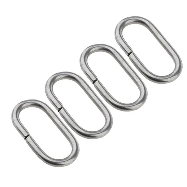 4 piezas de correa de nailon de acero inoxidable con cierre de lazo para bricolaje 20 mm