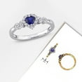thumbnail image 6 of Everly Women's Created Sapphire Sterling Silver Ring, 6 of 9