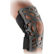 DonJoy Reaction Web Knee Support Brace with Compression Undersleeve: Grey, Medium/Large