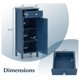 thumbnail image 3 of 2-Pack Bathroom Base Cabinet, Freestanding Single Door Storage Cabinet with Drawer and 2 Adjustable Shelves, 14" Narrow Organizer for Small Spaces, Blue,Negro, 3 of 4