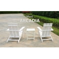 thumbnail image 2 of LuXeo Arcadia Black HDPE Outdoor Adirondack Chair (Single), 2 of 12