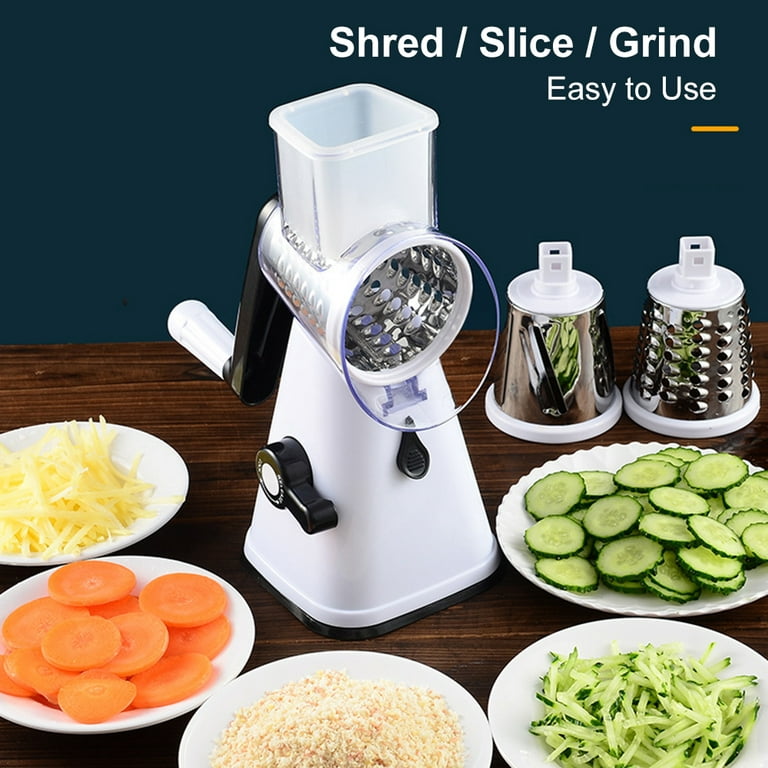 Multifunctional Drum-type Hand-operated Vegetable Cheese Shredder Device  Grater Potato Slicer Kitchen Accessories