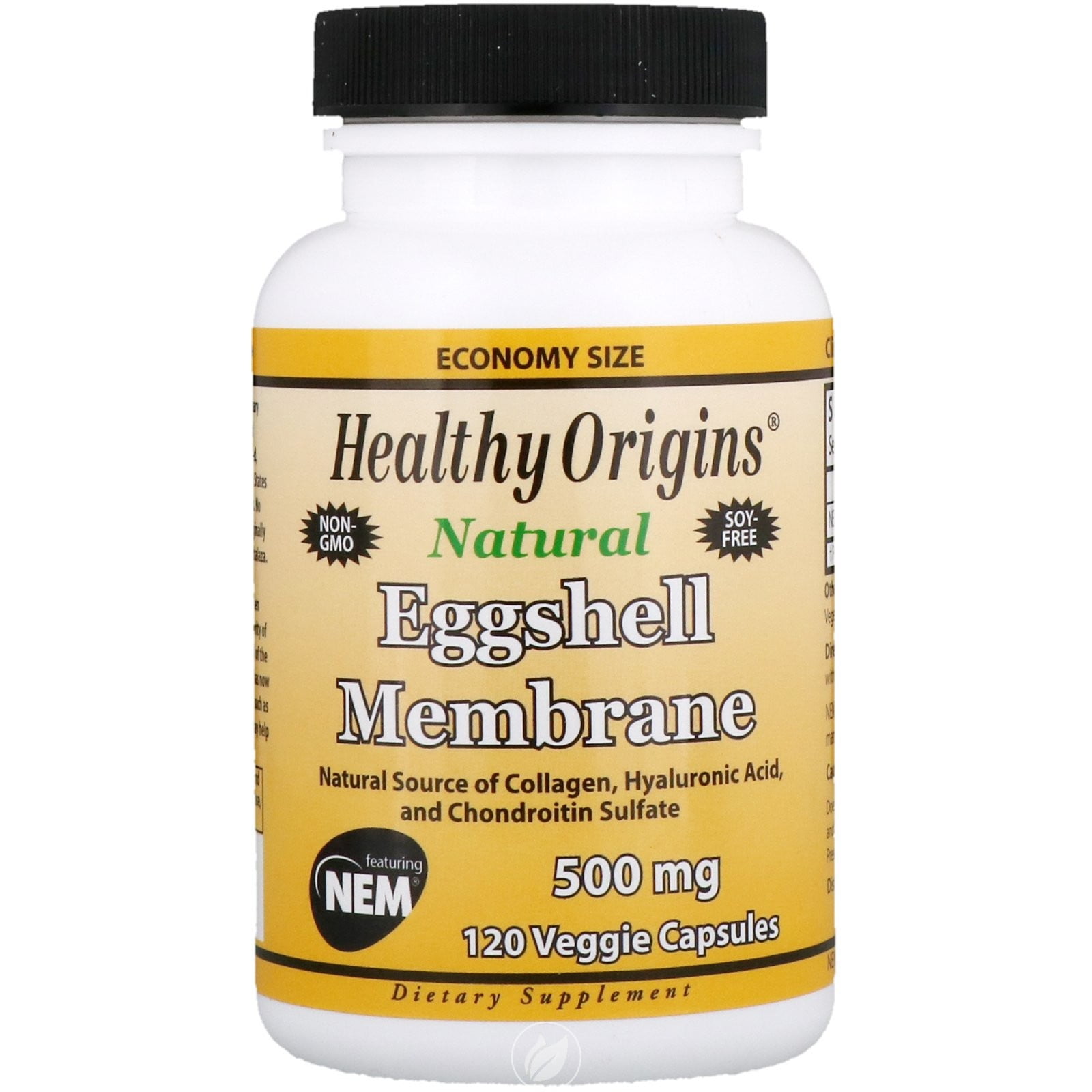 Healthy Origins EggShell Membrane 500mg (NEM) 120 Capvegi, Pack of 2