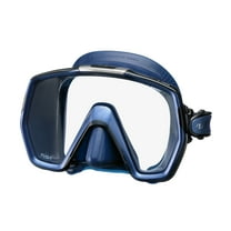 TUSA Freedom HD Panoramic Scuba, Snorkel Mask, Swivel Buckles (Indigo Silicone/Indigo)