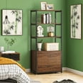 thumbnail image 5 of Tribesigns 2-Tier Drawer & 4-Tier Shelf Storage Unit, Multifunctional Bookcase Storage Tower for Bedroom, Living Room, Office, 60"H x 23.6"L x 15.7"W, 5 of 6