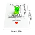 thumbnail image 3 of SHIMELE Cute Resin Pocket Card Mini Gift Card Decorative Puppy Card Greeting Card Keepsake Card Thoughtful Gift for Friends Family Appreciation Moments, 3 of 6