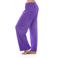 thumbnail image 2 of Just Love Silky Soft Women's Pajama Pants - Stretchy Sleepwear for a Great Night's Rest (Plum With White Dots, X-Small), 2 of 3