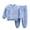 Blue, variant on WhouRiu Little Girl' Pajamas Jacquard Long Sleeve T-Shirt Pants Kids Warm Fuzzy Home Wear Pajamas Blue,Sizes 5-6