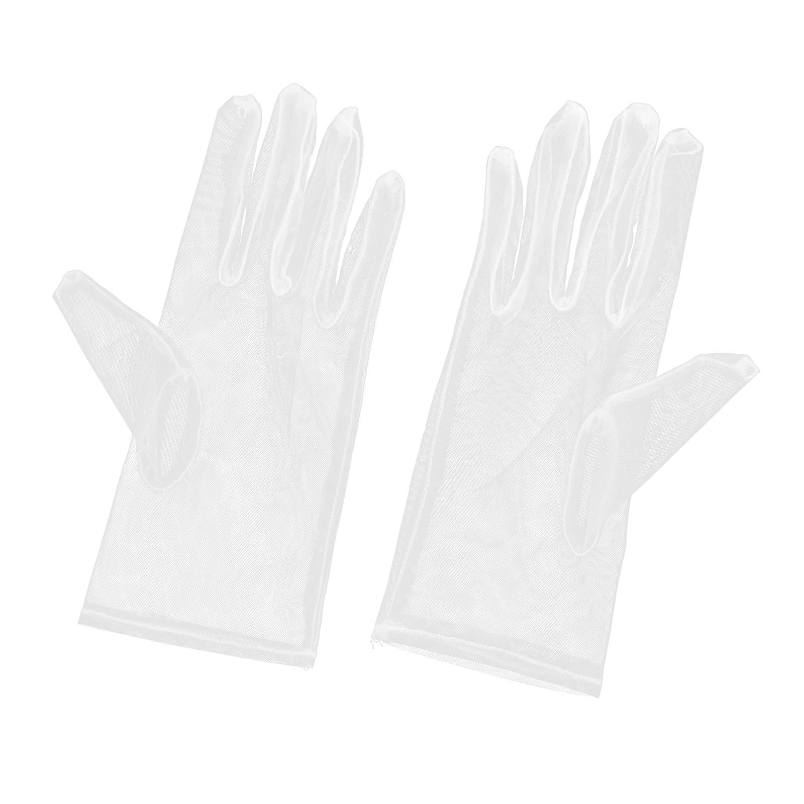 Bride Wedding Gloves Short Tulle Gloves 