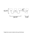 thumbnail image 5 of Maxim 26063WTPC 25 in. Swale 3 Light Polished Chrome Bath Vanity Wall Light, 5 of 5