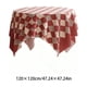 thumbnail image 3 of Mantel Navideño a Cuadros Rojos y Blancos | Tela de Poliéster | 120 X 120 Cm | Ideal para Mesas de Cocina y Comedor | 300 G | Decoración Navideña, 3 of 6