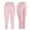 Pink, variant on Oiangi Women's Capri Leggings with Pockets Yoga Capris Stretchy High Waist Workout Bottoms Skinny Cropped Trousers Pink 3XL