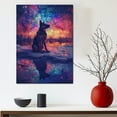 thumbnail image 5 of Starry Night Canvas Inspired German Pinscher Dog Pet Family Friend Peace Oil Painting Art Print Poster Wall Decor, 5 of 6