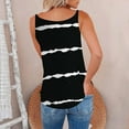thumbnail image 4 of Cyber&Monday Deals USSUMA T-Shirts for Women Trendy Straiped Tank Tops for Women Cute Sleeveless V Neck Sexy Zipper Up Tank Tops Printed Running Casual Shirts, 4 of 6