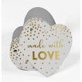 thumbnail image 3 of Inkdotpot Gold Foil Paper Hang Tag Made With Love Wedding Favor Tag 50 Pieces, 3 of 6