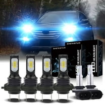 H7 Headlights for 2007 2008 2009 Hyundai Santa Fe 8000K Ice Blue H7 High/ Low Beam 881 Fog light Bulbs,6pc