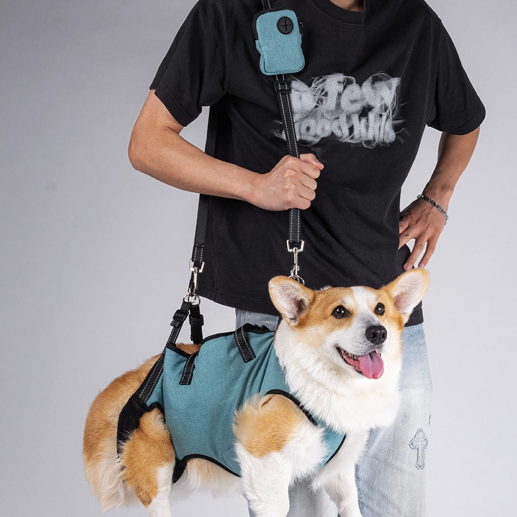 Tibvox Elderly Dog Supportive Vests Lift Harness For Outdoor Walking Rehabilitation