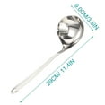 thumbnail image 2 of Cucharón para sopa con colador Cucharón para sopa de acero inoxidable Cuchara multifuncional con pico, 2 of 6
