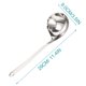 thumbnail image 2 of Cucharón para sopa con colador Cucharón para sopa de acero inoxidable Cuchara multifuncional con pico, 2 of 6