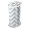 Ubbi Steel Odor Locking, No Special Bag Required, Registry Must-Have Diaper Pail, Gray Chevron