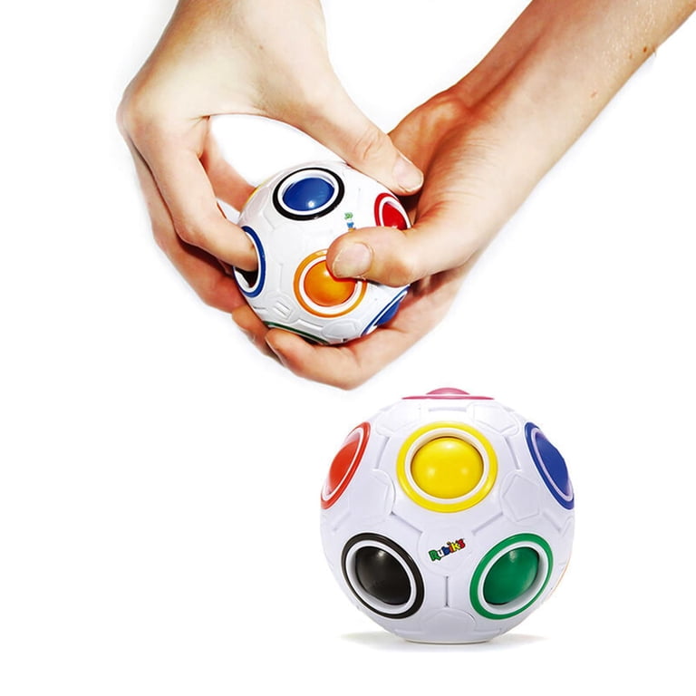 Rubik's 2 Piece Gift Set | Fidget Toy | Rainbow Ball Spinner